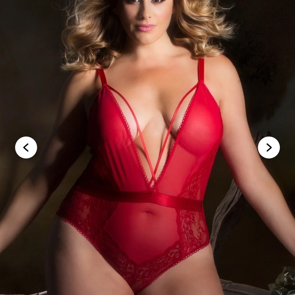 Fashion Nova women’s manipulation teddy bodysuit Bodysuit size 1X NWT